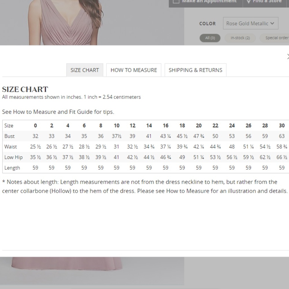Mauve Pink Chiffon Bridesmaid Dress w/ Lace - Picture 8 of 8